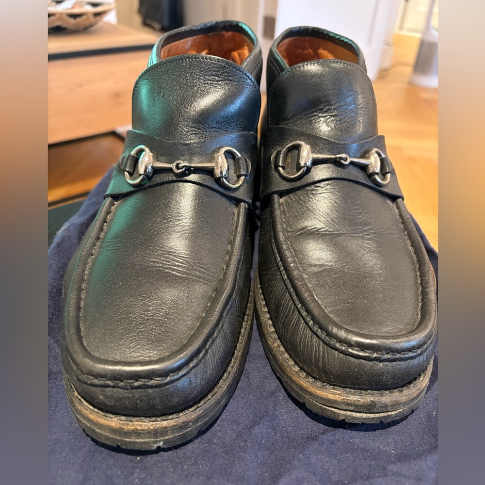 Gucci high top boot style loafers - Picture 2 of 7